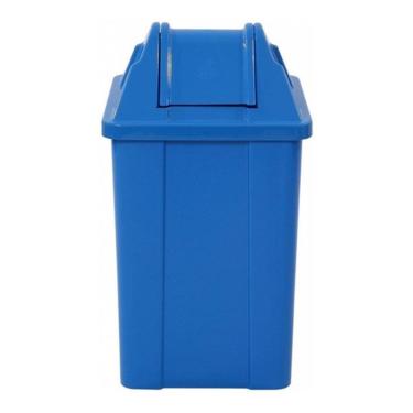 Imagem de Lixeira Plástica Quadrada Com Tampa Vai - Vem 60 Litros