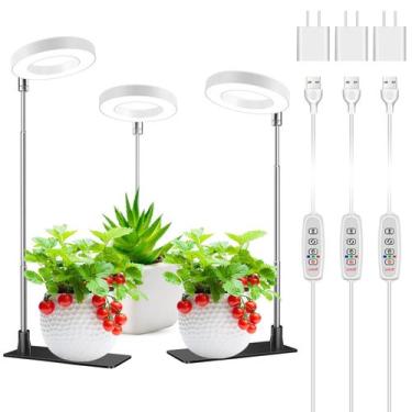 Imagem de Pacote com 3 Grow Lights Kullsinss Full Spectrum para plantas de inter