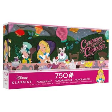 Imagem de Ceaco – Série Panorâmica – Disney – Alice no País das Maravilhas, Tea Party – Quebra-cabeça de 750 peças para adultos – Quebra-cabeça desafiador perfeito para noites de jogos – Tamanho final de 97 x