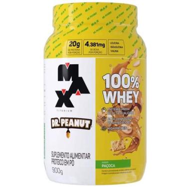 Imagem de 100% Whey Dr. Peanut (900g) - Max Titanium, Paçoca