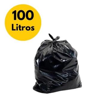 Imagem de Saco de lixo - preto - 100 litros - p05 - 100 unidades - IRPLAS