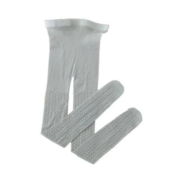 Imagem de Meias-calças De Malha De Algodão Branco Para Crianças, Meias Fofas Vin