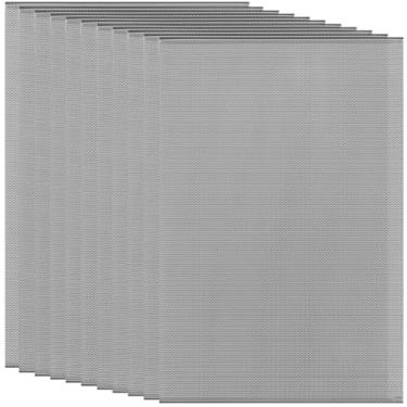 Imagem de CRASPIRE 10 peças Fursuit Eye Mesh Preto 30 x 20 cm PVC Rede de Plástico 0,8 mm Orifício Impermeável Malha Imprimível para Furries Cosplay DIY Artesanato Decoração de Casa