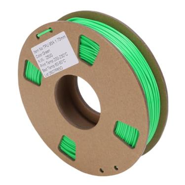 Imagem de Fockety Filamento da Impressora 3D, Filamento PLA 1,75 Mm Precisão Dimensional de Pacote +/- 0,02 Mm, 250g Spool de Alta Elasticidade 3D Impressora Flexível (Verde)