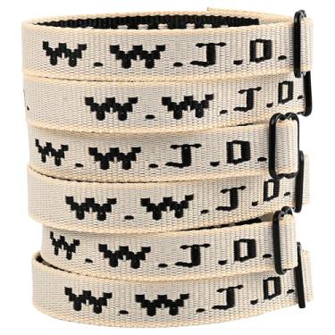 Imagem de Meajjew 6 peças WWJD pulseira cristã pacote para mulheres homens, presentes de Jesus cristão pulseiras WWJD ajustáveis a granel - What Would Jesus Do Wristbands, Fibra de poliéster, Sem Pedra Preciosa