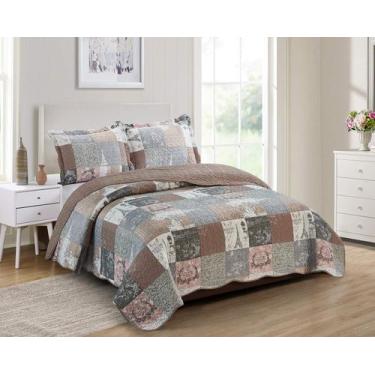 Imagem de Conjunto de edredões Brilliant Sunshine Paris and Toile Floral de 3 pe