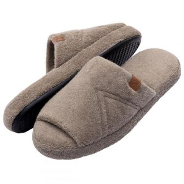 Imagem de Pantufa PUFF Masculina Atoalhada Lavável à Máquina - Caqui - 39/40, Ca