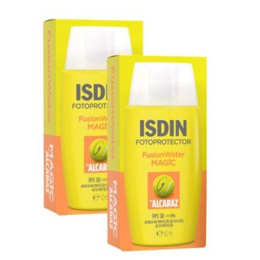 Imagem de Kit 2 Protetor Solar Isdin Fotoprotector Fusion Water Magic by Alcaraz