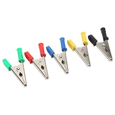 Imagem de Testando crocodilos clipes de latão PVC Teste elétrico pesado leads pinçadeiras para carregador de bateria de carro Cabo de parti 20mm 30a 3000v 5pcs multicolor