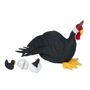 Imagem de Galinha d'angola Bombom grávida com 2 pintinhos