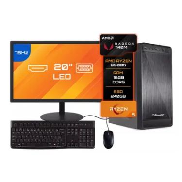 Imagem de Computador Completo Bluepc Amd Ryzen 5 8500g 16gb Ddr5 SSD 240GB - Monitor 19"