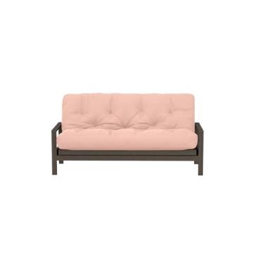 Imagem de Royal Sleep Products Colchão Futon de espuma de 15 cm da The Futon Factory – Capa rosa lisa – Tamanho solteiro – Espumas certificadas CertiPUR – Feito nos EUA – Colchão de substituição – (moldura não