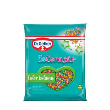 Imagem de Confeito Color Bolinha Decoração Dr. Oetker  80g