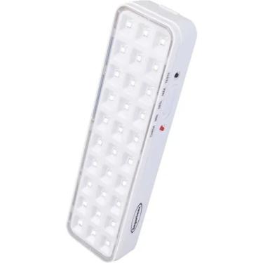 Imagem de Luminária Emergência 30 Leds Slim Segurimax 17,50Cm Cor Bran