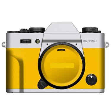 Imagem de X-T30 X-T30II Película protetora de vinil antirarranhões para câmera FujiFilm X-T30 Mark II XT30II (transparente + amarelo couro)