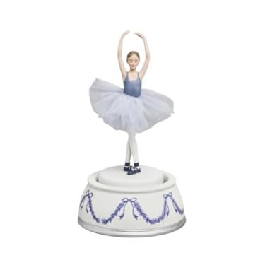 Imagem de December Diamonds 8-Inch Blue Ballerina Musical Figurine – Rotating Christmas Decoration with Music – Elegant Holiday Tabletop Display