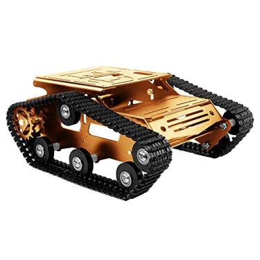 Imagem de XiaoR Geek Smart Robot Car Tank Chassis Kit Aluminum Alloy Big Platform with 2WD Motors for uno/Raspberry Pi DIY Remote Control Robot Car Tools- Upgraded Version