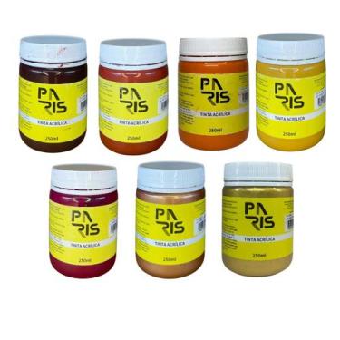 Imagem de Kit Areia e Rochas Tinta Acrílica Artística Paris Premium 250ml