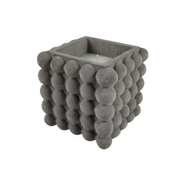 Imagem de Vela Quadrada Perfumada Ambience Em parafina com Base Em Cimento L10,5Xp10,5Xa10,5cm Cinza - Full Fit