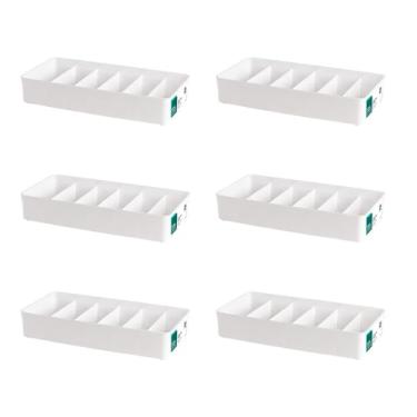 Imagem de ORGANIZADOR PP MODULAR C/DIVISORIAS BRANCO 40,5 X 19,5 X 7,5 CM