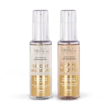 Imagem de Kit Óleos Cap. Super Brilho e Alinhamento Forever Liss 60ML