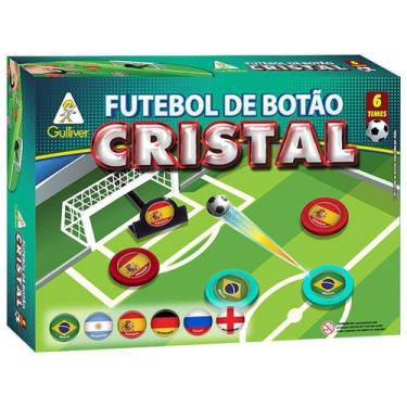 Imagem de Futebol Botão Cristal Com 6 Seleções Sortidos Gulliver, Branco