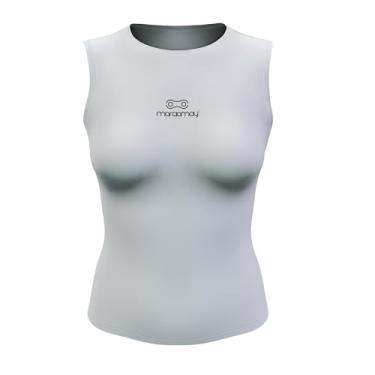 Imagem de Camisa Segunda Pele Regata Feminina Márcio May Sports Branca