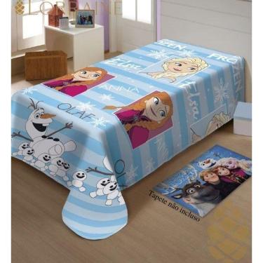 Imagem de Manta micro solteiro 200x150 fun não alérgica frozen