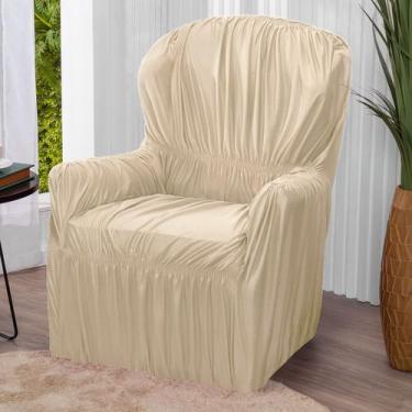 Imagem de Capa Para Poltrona 1 Lugar Elasticada Lisa - Lenharo Enxovais, Palha