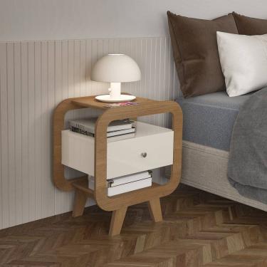 Imagem de Mesa de Apoio 1 Gaveta com USB Théo Artely