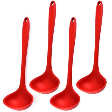 Imagem de Concha De Silicone Vermelha Grande Kit 04 Un