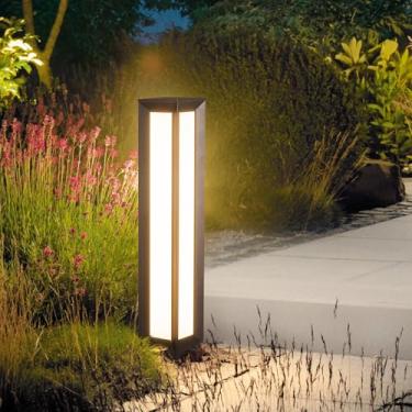 Imagem de PAKEDANDUN Luz De Caminho Paisagem Moderna, 32'', Luzes Externas Ip54 À Prova D'Água, Iluminação Poste Alumínio Led Luxo, 13W, 120V, Entrada Automóveis Alta Voltagem, Luminária Chão Para Decoração G