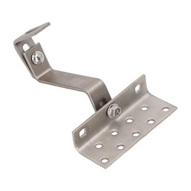 Imagem de Suporte do painel solar em aço inoxidável, comprimento ajustável, posição 180°, resistência à corrosão, montagem no telhado PV para cor superfície telha, estrutura de telha de