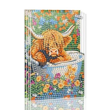 Imagem de Ginfonr Kit de pintura de arte de diamante DIY Acrylayers para adultos, Bull Rat, 4 camadas, pintura magnética de diamante em pé, decoração de mesa com efeito de profundidade dinâmica, presente de