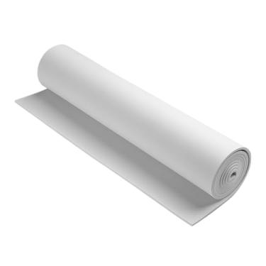 Imagem de AMZQNART Espuma EVA 4 mm, espuma cosplay 40,6 x 149,9 cm branca, alta densidade 90 kg/m³, para projetos de artesanato, fantasias de cosplay, armas falsas, decorações, Natal, Páscoa, Ação de Graças