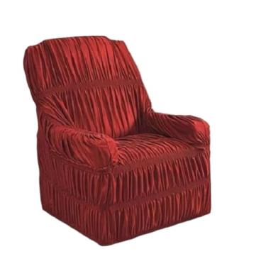 Imagem de Capa de Sofá para Poltrona de 1Lugar Avulsa em Malha Gel/Helanca Elasticada (Vermelho)