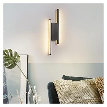 Imagem de HOSETEON , Luminária de parede LED compatível comoom cabeceira ar interno luminária ferro e materiais acrílicos 8W luminária Wandlamp, luz de parede