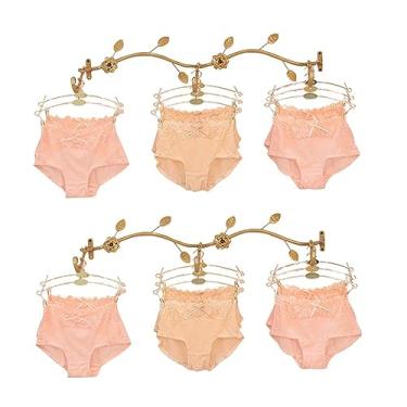 Imagem de Loja de lingerie sutiã calcinha suporte de exibição de roupa íntima, prateleiras comerciais para loja de roupas íntimas, meias, acessórios, cachecóis, economia de espaço (cor: 2 peças, tamanho: 90 cm)