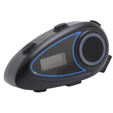 Imagem de Zopsc Fone de Ouvido Bluetooth de Motocicleta, Interfone do Capacete Com Tela LCD e Rádio FM, Bateria de 40h, Prova de água IP65, Som HiFi, para Andar de Comunicação