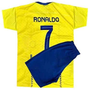 Imagem de Kit Conjunto Infantil de Futebol Camisa e Shorts com Escudo Bordado R0