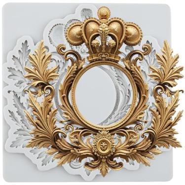 Imagem de MYPRACS Molde de silicone Crown Fondant para decoração de bolo de açúcar topo de cupcake pasta de goma de chocolate argila de polímero