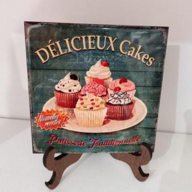 Imagem de Quadrinho decorativo - Espaço d'Arte mdf, Amarelo