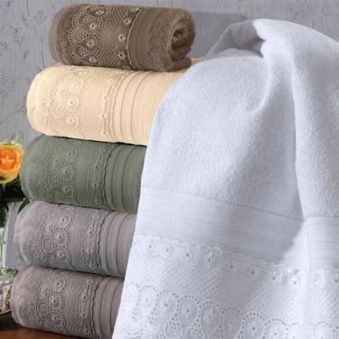 Imagem de Toalha Banhão Buettner Renda Cristal 01 Unidade