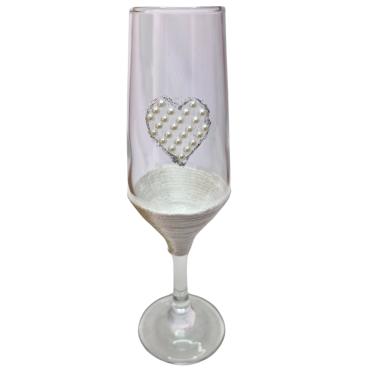 Imagem de Taça Vidro Casamento Noivos Presente Amor Brinde