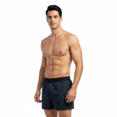 Imagem de Cueca Vierge Samba-Canção Microfibra Estampada 0299, Preto, EG