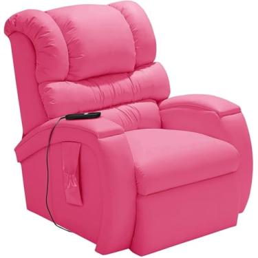 Imagem de Poltrona Elétrica Imperial Lift com Sistema de Elevação e Controle Remoto Ideal para Idosos e Reabilitação Corano Pink Premium
