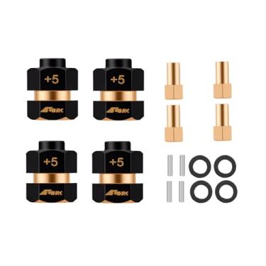 Imagem de NMNRC 4pcs Brass Wheel Hex hub +5mm Extenders Compatible with Axial SCX24 AX24 Upgrades Part