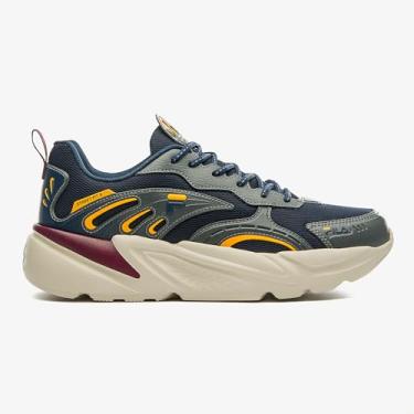 Imagem de Tenis Fila Street Fit 2 Masculino,Marinho/Grafite/Amarelo,40