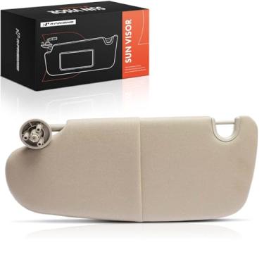 Imagem de A-Premium Substituição de viseira solar para Dodge Ram 1500 2002-2005 2500, bege, sem espelho, sem placa estendida, esquerda