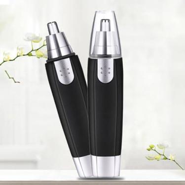 Imagem de Aparador elétrico de pelos do nariz, aparador de nariz e orelha, ferramenta rotativa alimentada por bateria para homens e mulheres, ideal para viagens